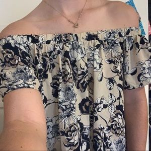 Floral Off the Shoulder Top